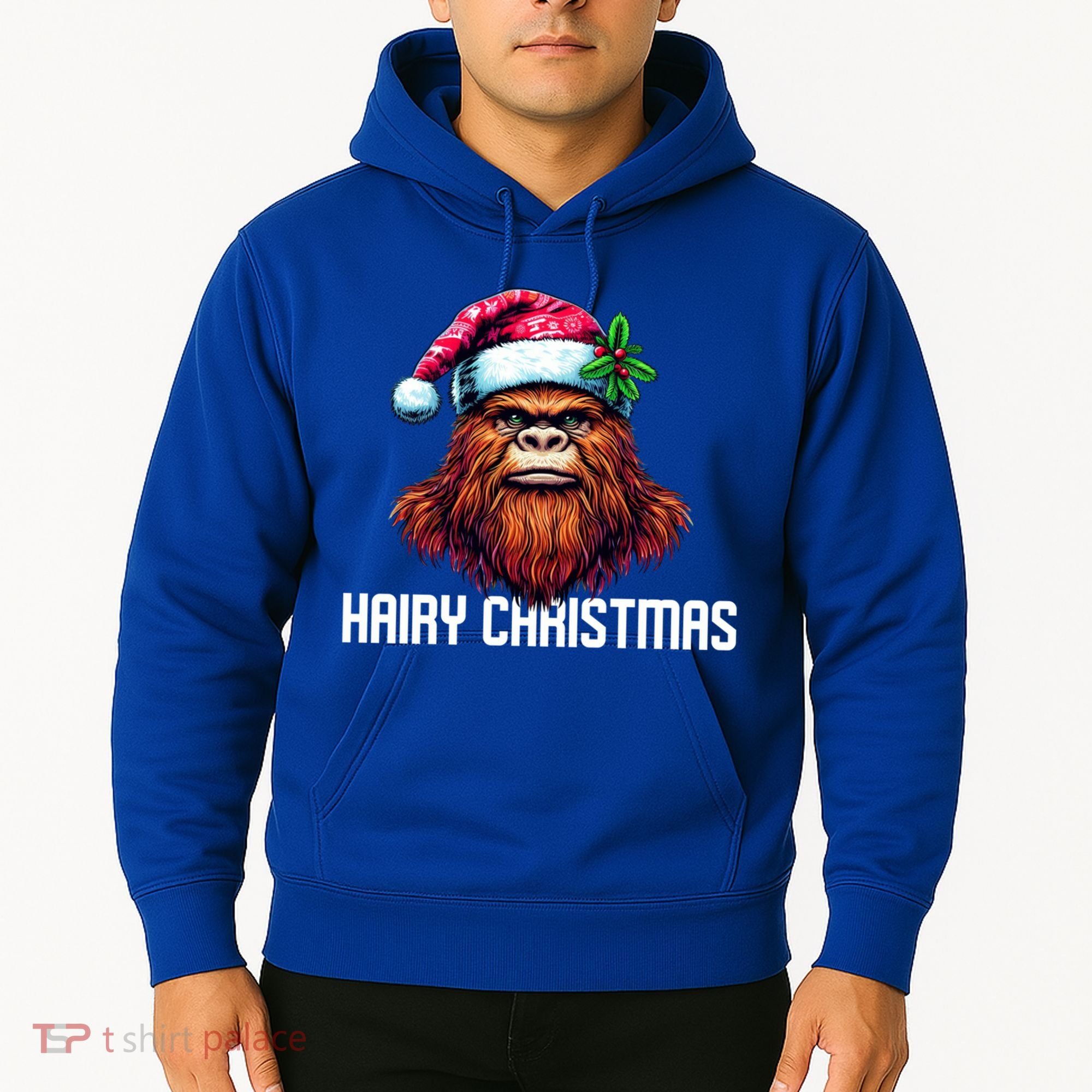 Funny Big Foot Hairy Christmas Cool Gift Hoodie