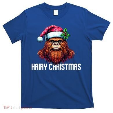 Funny Big Foot Hairy Christmas Cool Gift T-Shirt