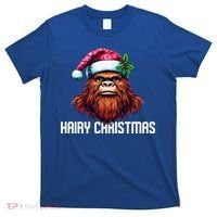 Funny Big Foot Hairy Christmas Cool Gift T-Shirt thumb 0