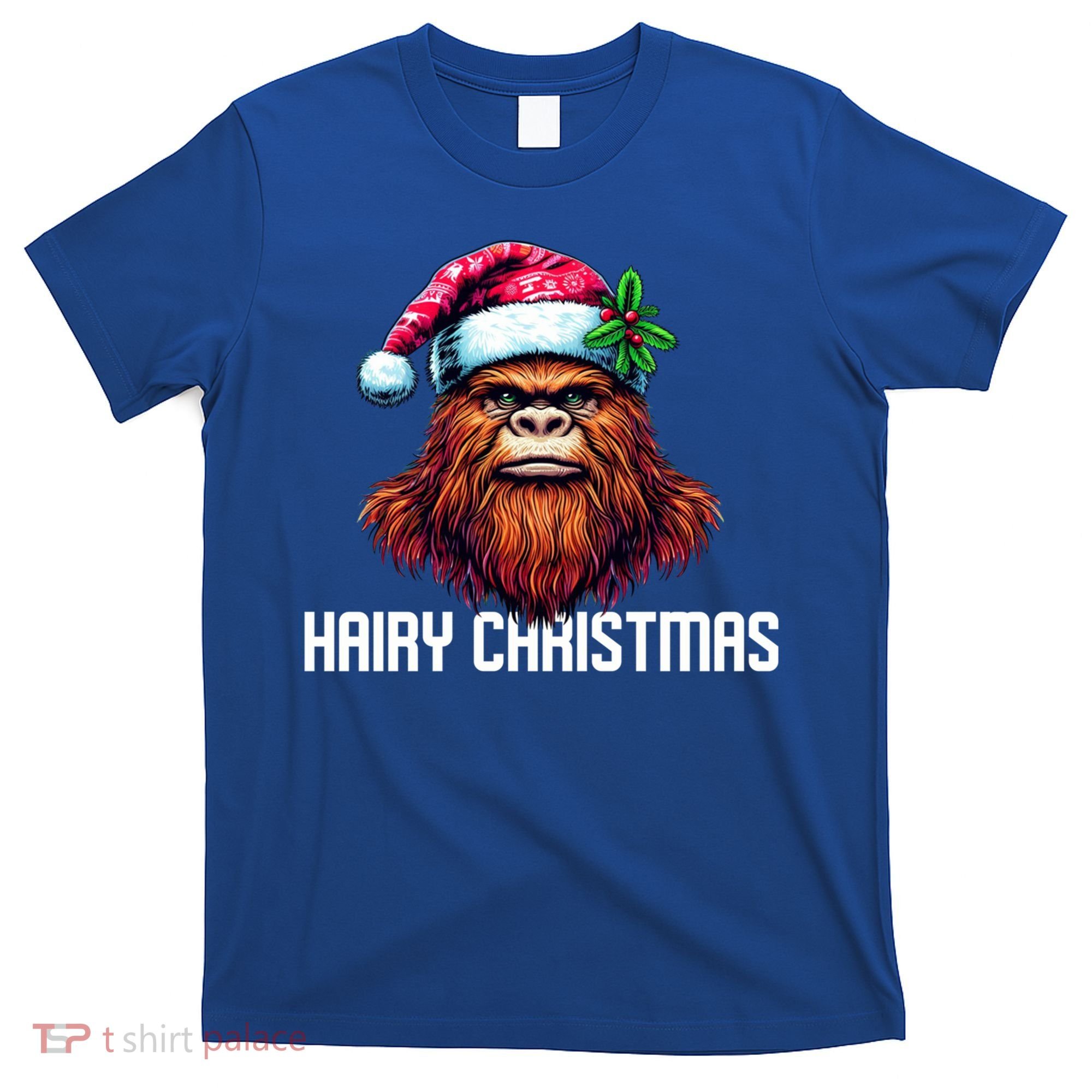 Funny Big Foot Hairy Christmas Cool Gift T-Shirt