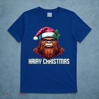 Funny Big Foot Hairy Christmas Cool Gift T-Shirt thumb 5