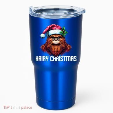 Funny Big Foot Hairy Christmas Cool Gift Tumbler