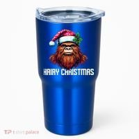 Funny Big Foot Hairy Christmas Cool Gift Tumbler thumb 0