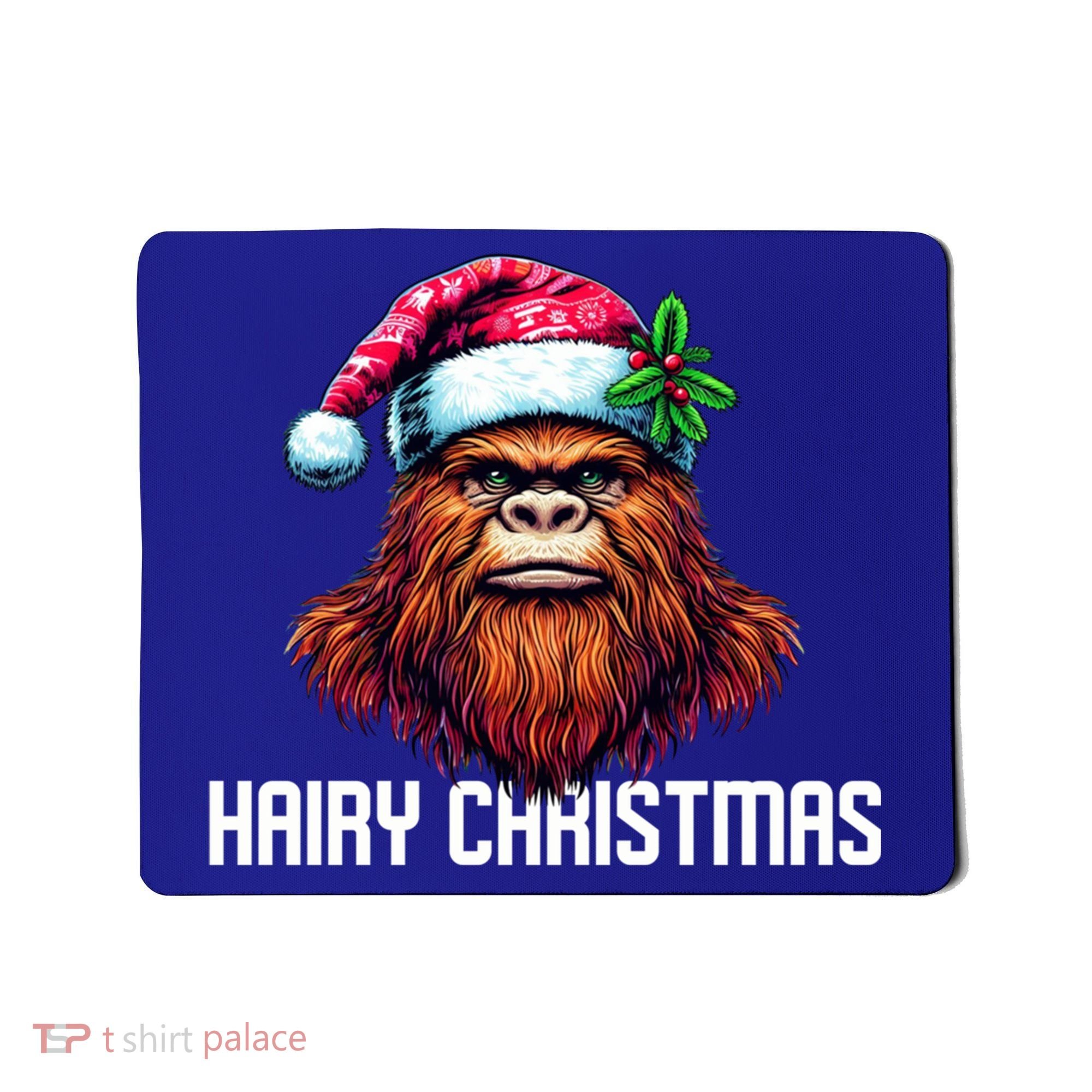 Funny Big Foot Hairy Christmas Cool Gift Mousepad