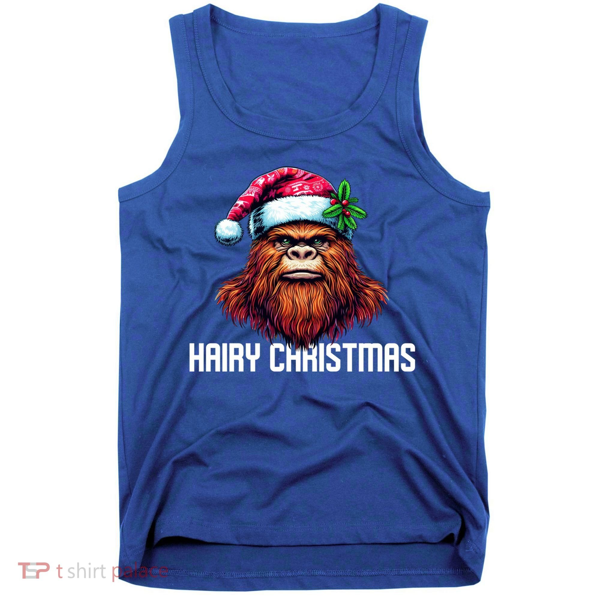 Funny Big Foot Hairy Christmas Cool Gift Tank Top