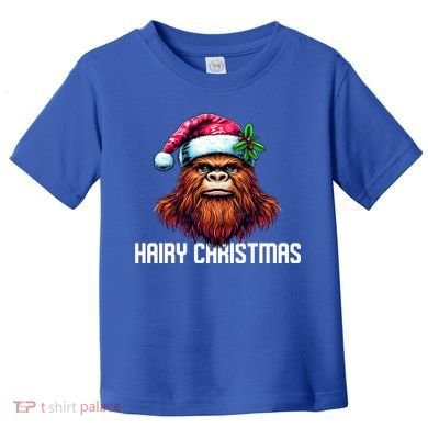 Funny Big Foot Hairy Christmas Cool Gift Toddler T-Shirt