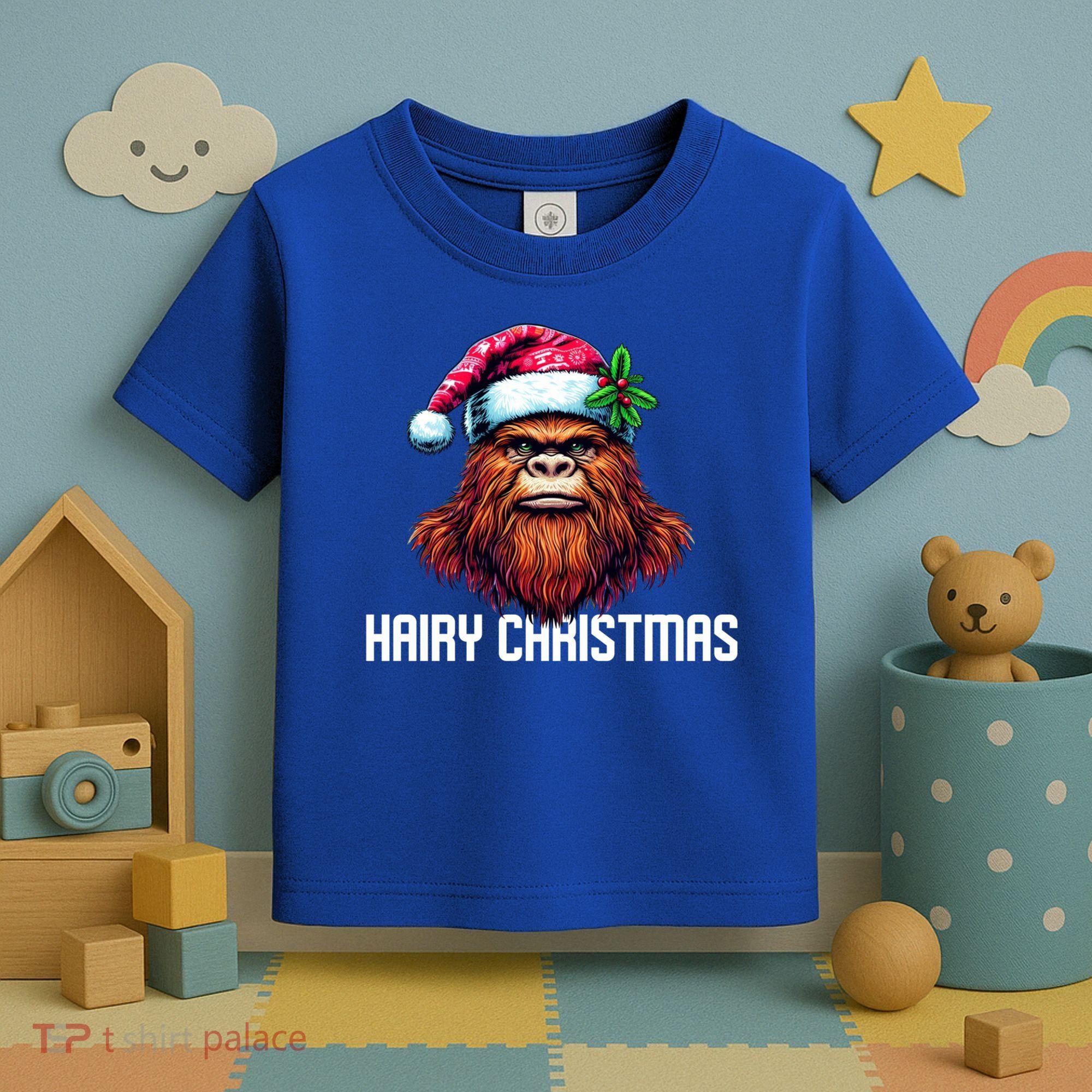Funny Big Foot Hairy Christmas Cool Gift Toddler T-Shirt