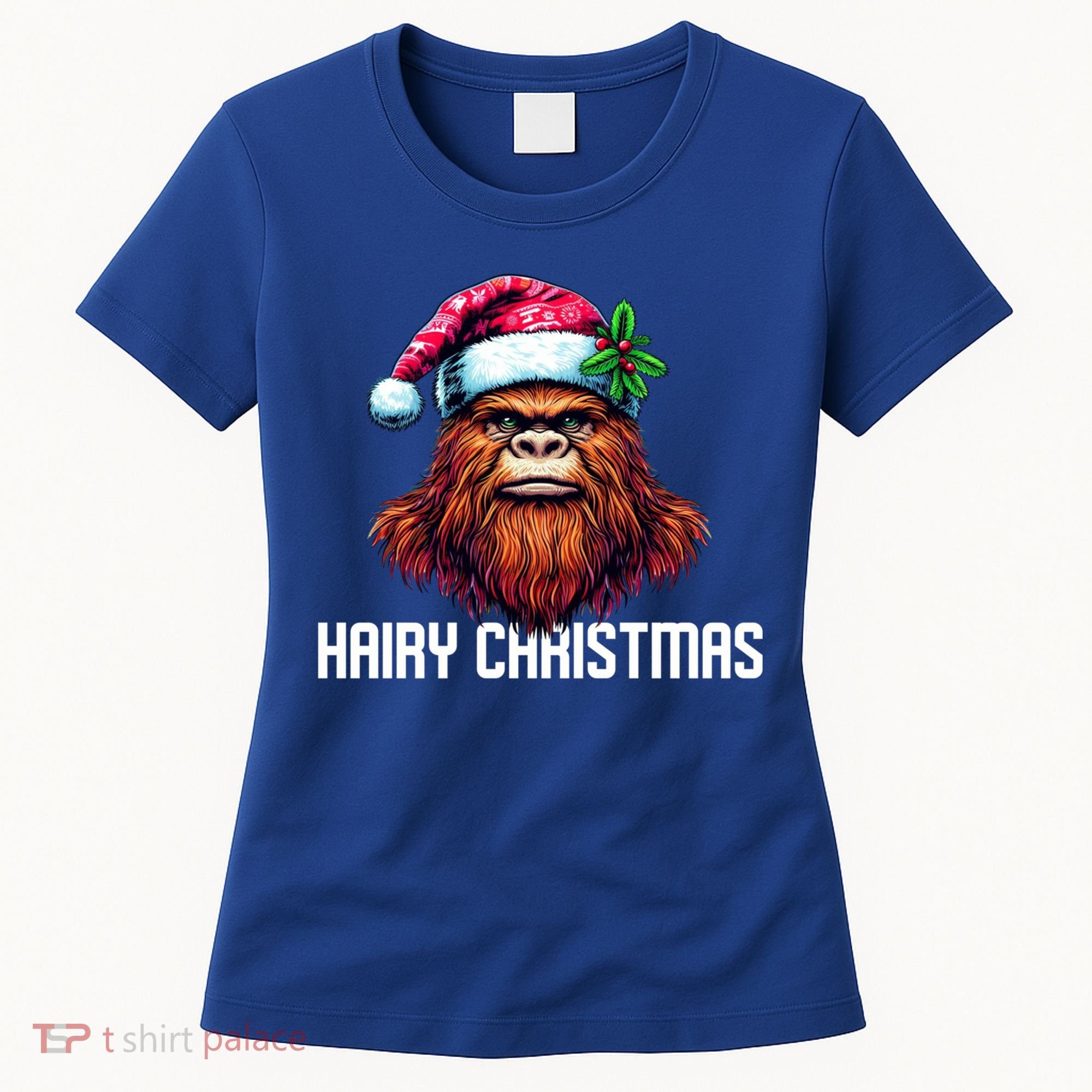 Funny Big Foot Hairy Christmas Cool Gift Women's T-Shirt
