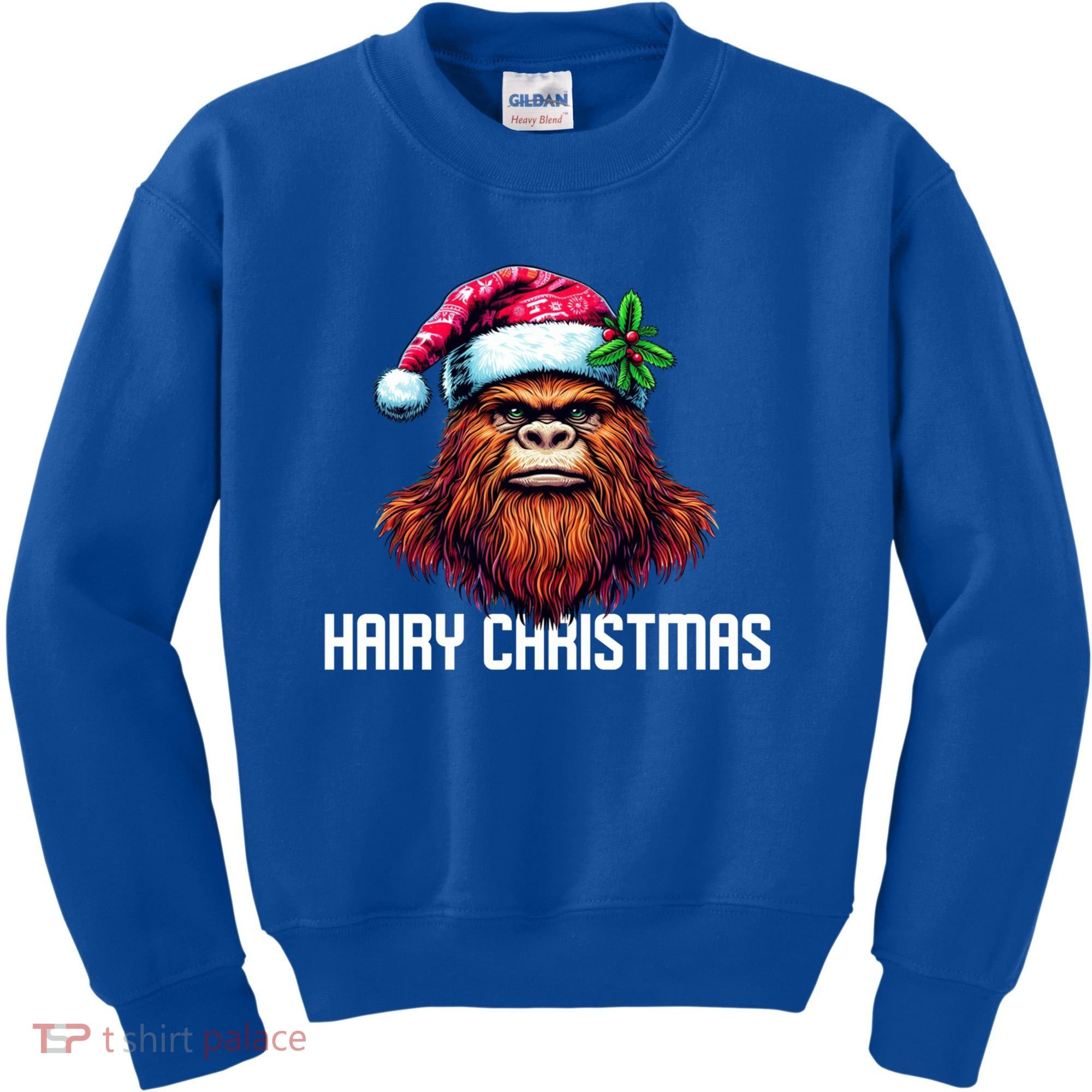 Funny Big Foot Hairy Christmas Cool Gift Kids Sweatshirt