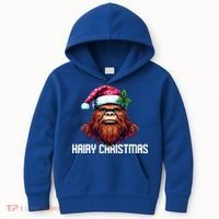 Funny Big Foot Hairy Christmas Cool Gift Kids Hoodie thumb 0