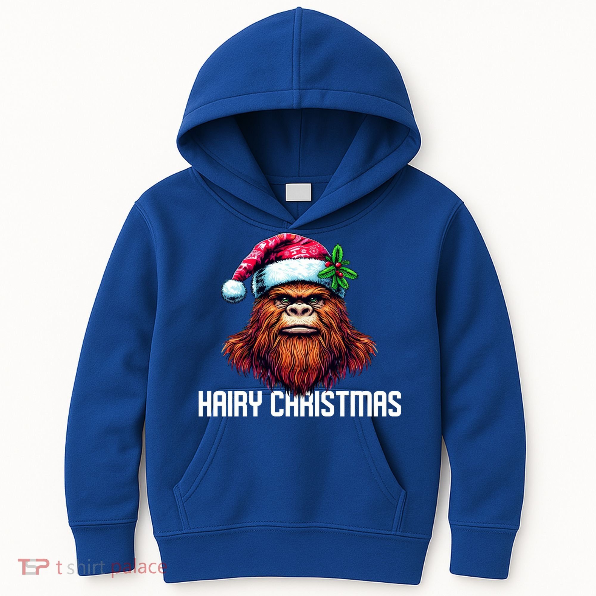 Funny Big Foot Hairy Christmas Cool Gift Kids Hoodie