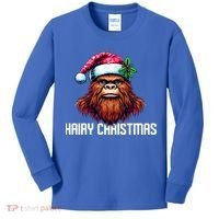 Funny Big Foot Hairy Christmas Cool Gift Kids Long Sleeve Shirt thumb 0