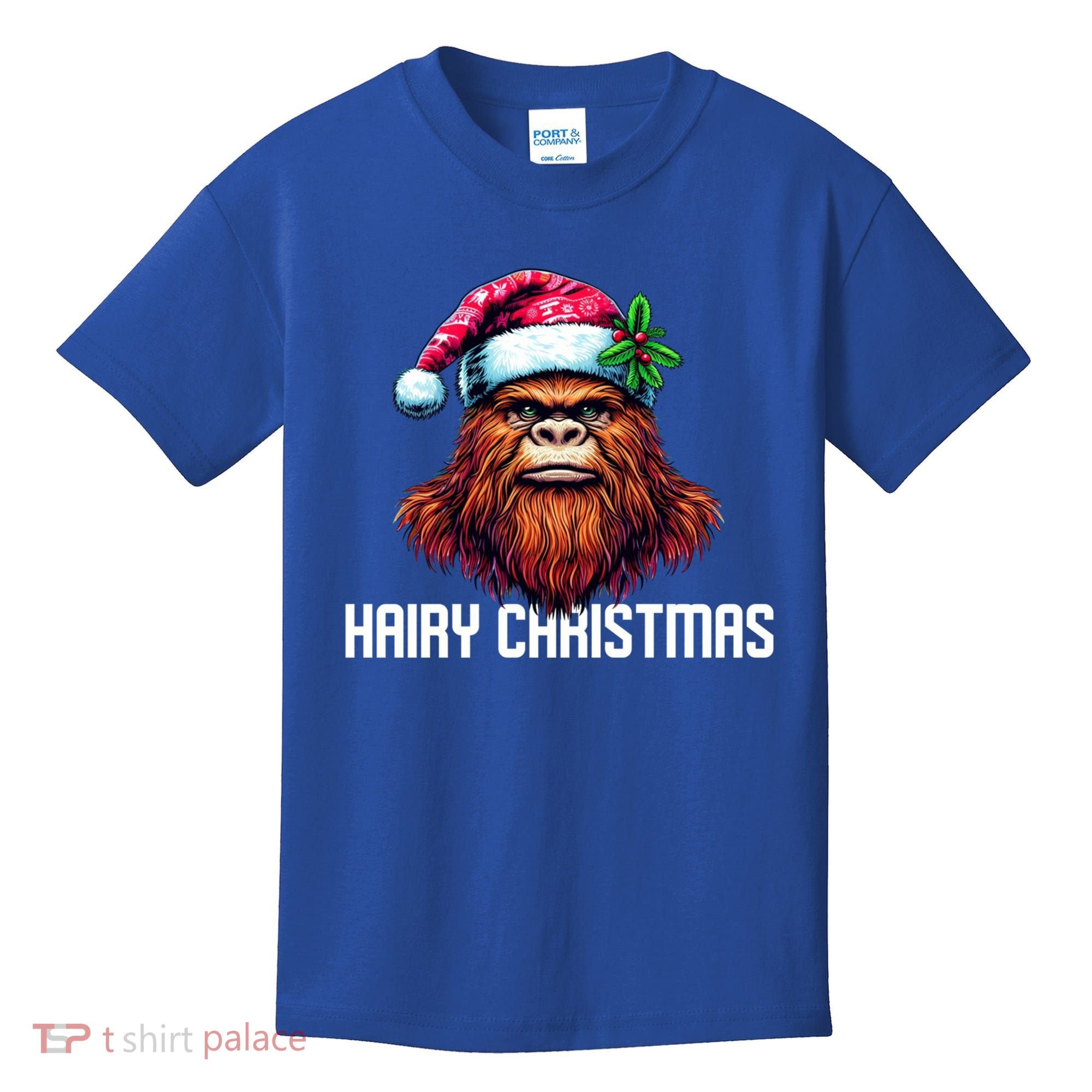 Funny Big Foot Hairy Christmas Cool Gift Kids T-Shirt