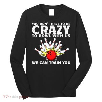 Funny Bowling For Women Bowler Team Bowling Target Spare Long Sleeve Shirt