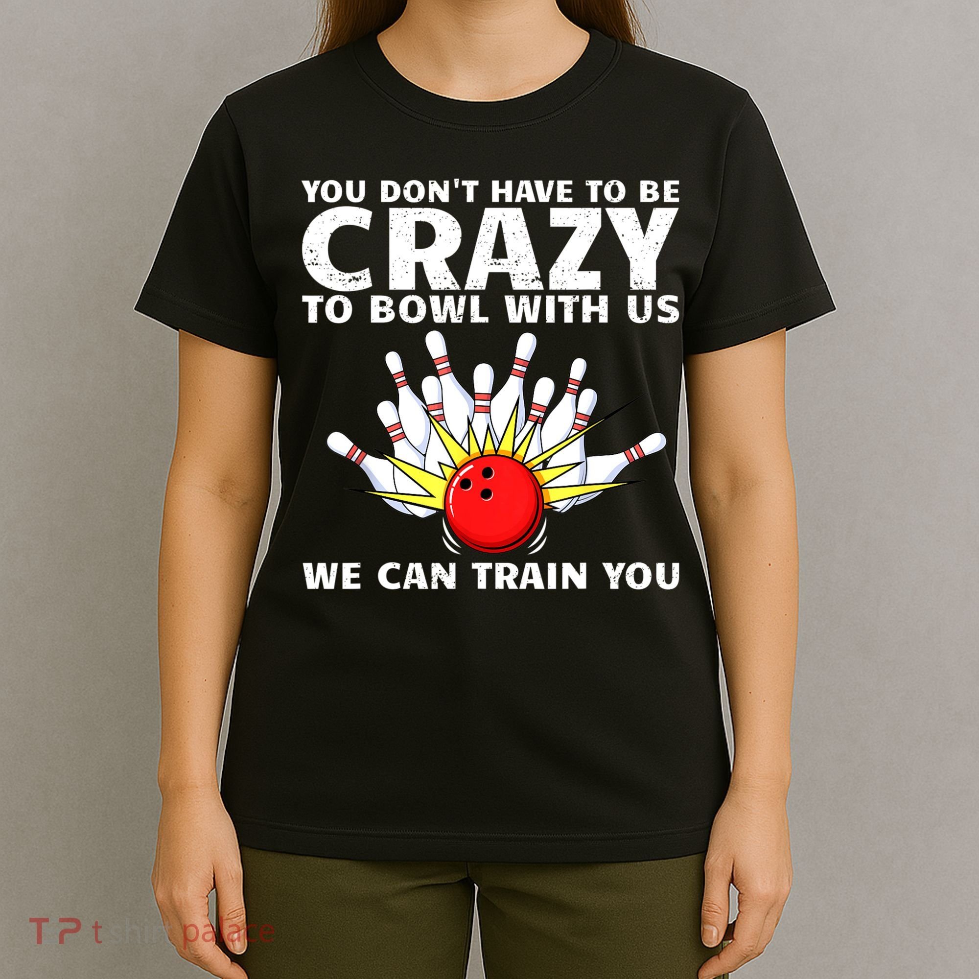 Funny Bowling For Women Bowler Team Bowling Target Spare T-Shirt