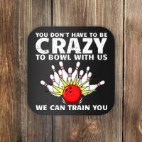 Funny Bowling For Women Bowler Team Bowling Target Spare Coaster thumb 0