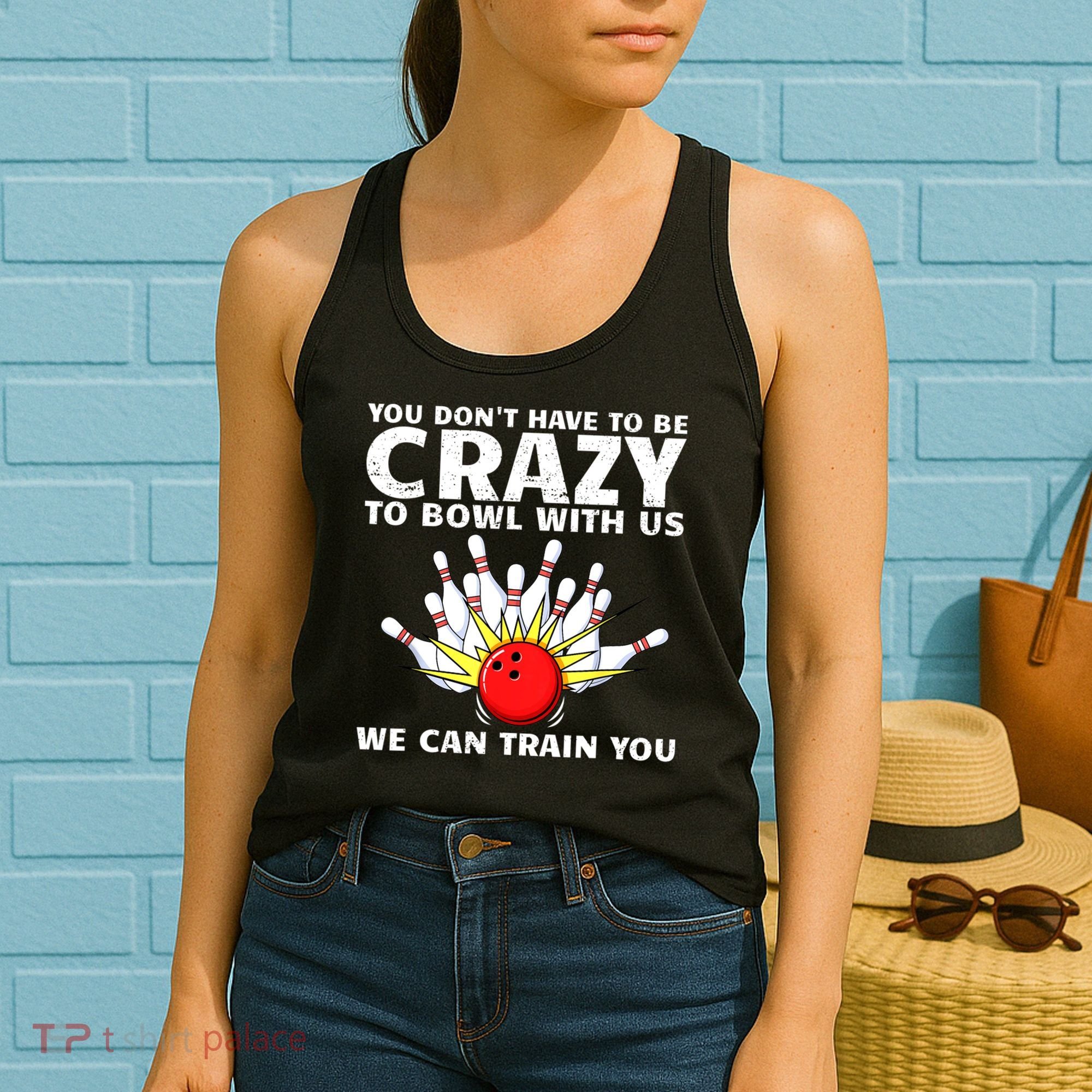 Funny Bowling For Women Bowler Team Bowling Target Spare Women's Tank Top