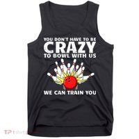 Funny Bowling For Women Bowler Team Bowling Target Spare Tank Top thumb 0