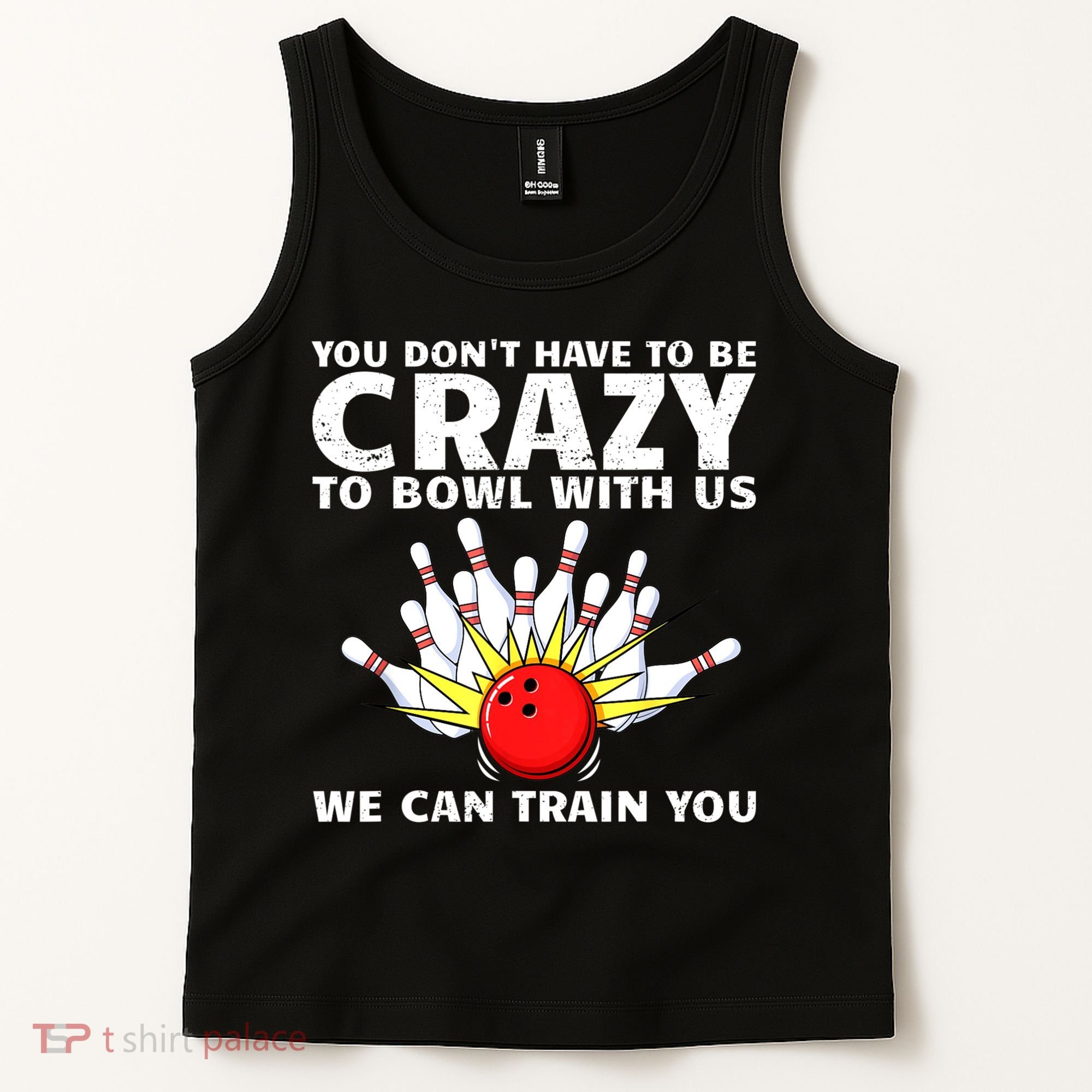 Funny Bowling For Women Bowler Team Bowling Target Spare Tank Top