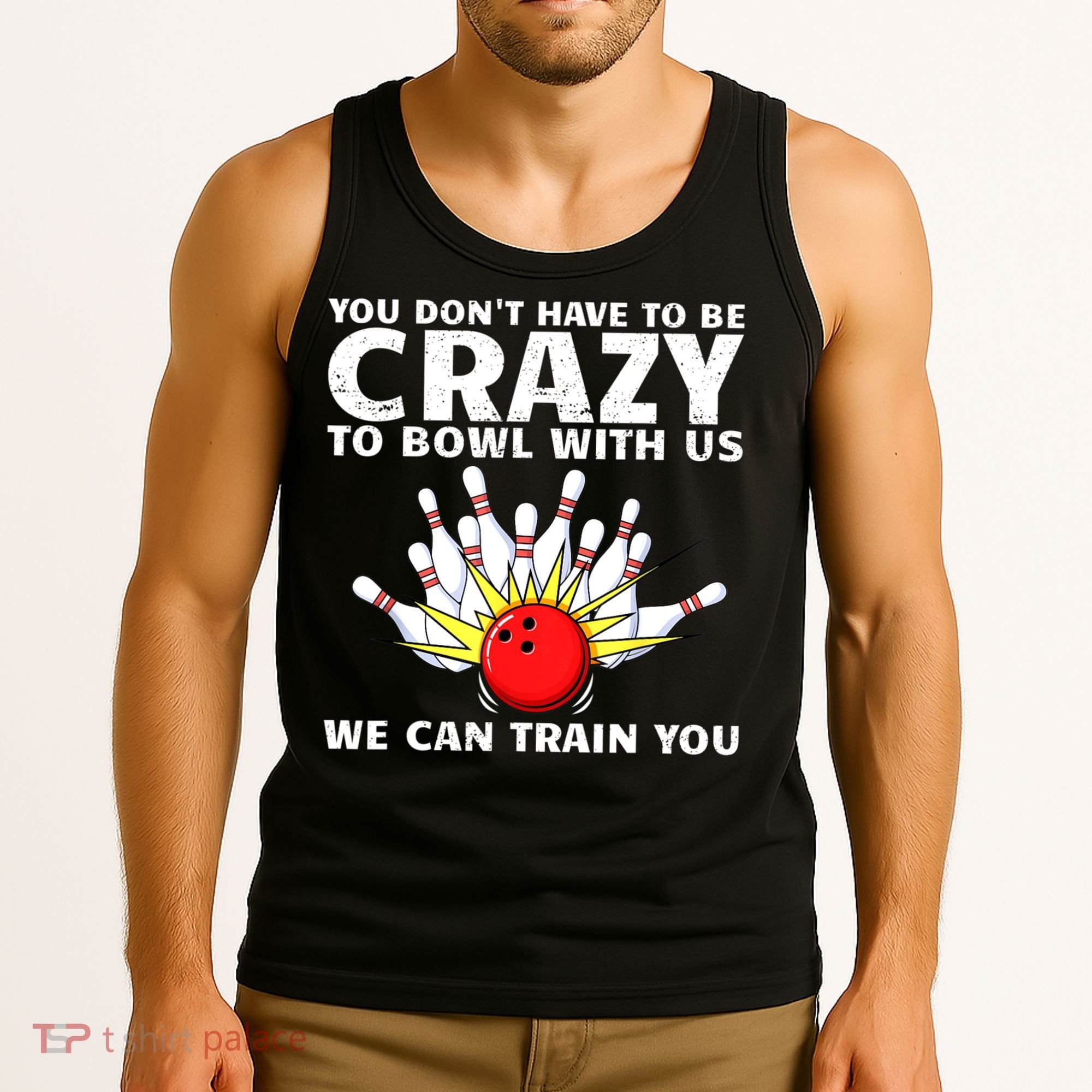 Funny Bowling For Women Bowler Team Bowling Target Spare Tank Top