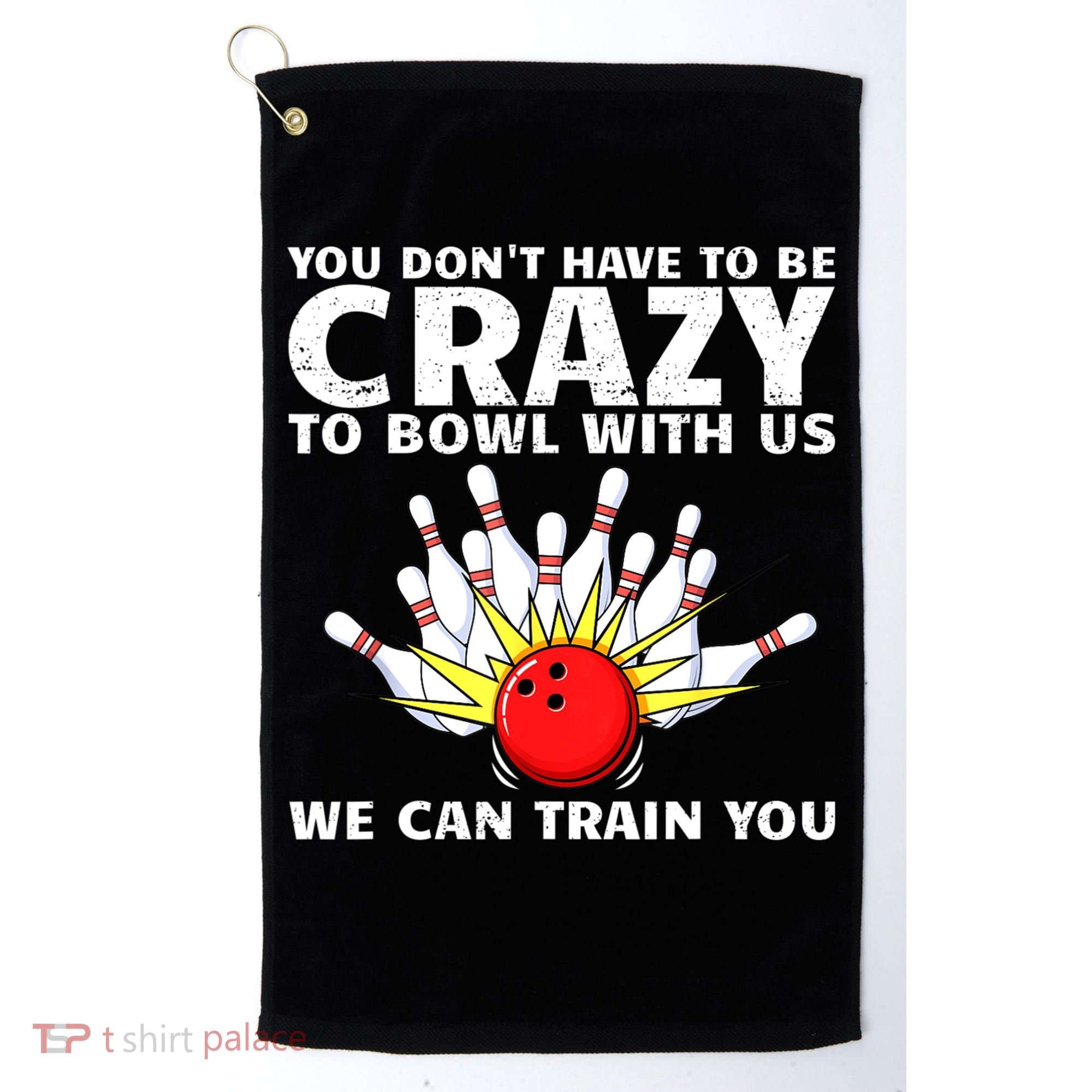 Funny Bowling For Women Bowler Team Bowling Target Spare Golf Towel