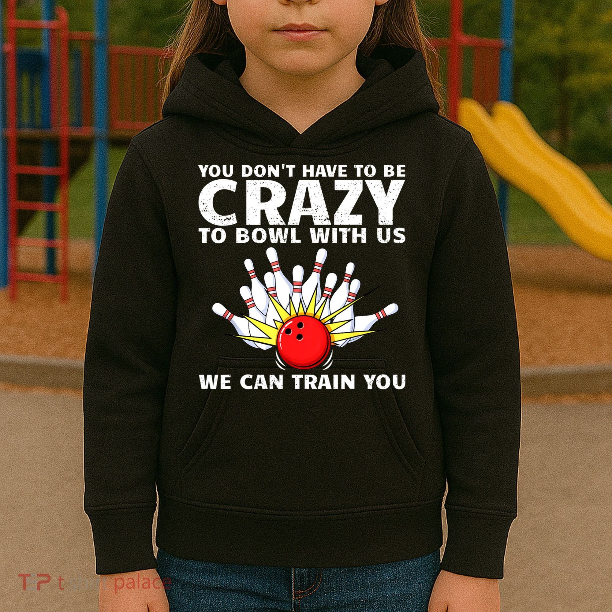 Funny Bowling For Women Bowler Team Bowling Target Spare Kids Hoodie