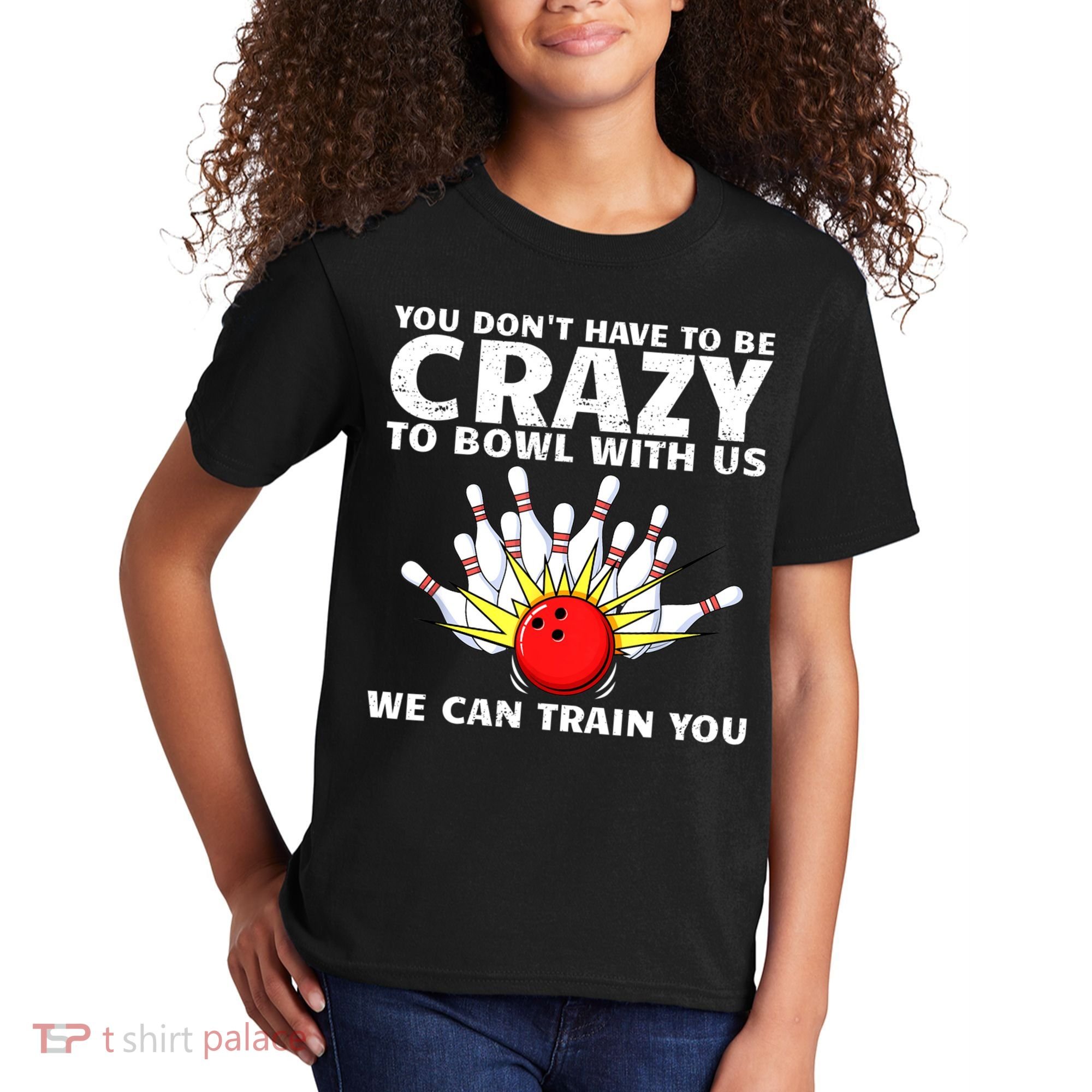 Funny Bowling For Women Bowler Team Bowling Target Spare Kids T-Shirt