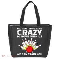 Funny Bowling For Women Bowler Team Bowling Target Spare Tote Bag thumb 0