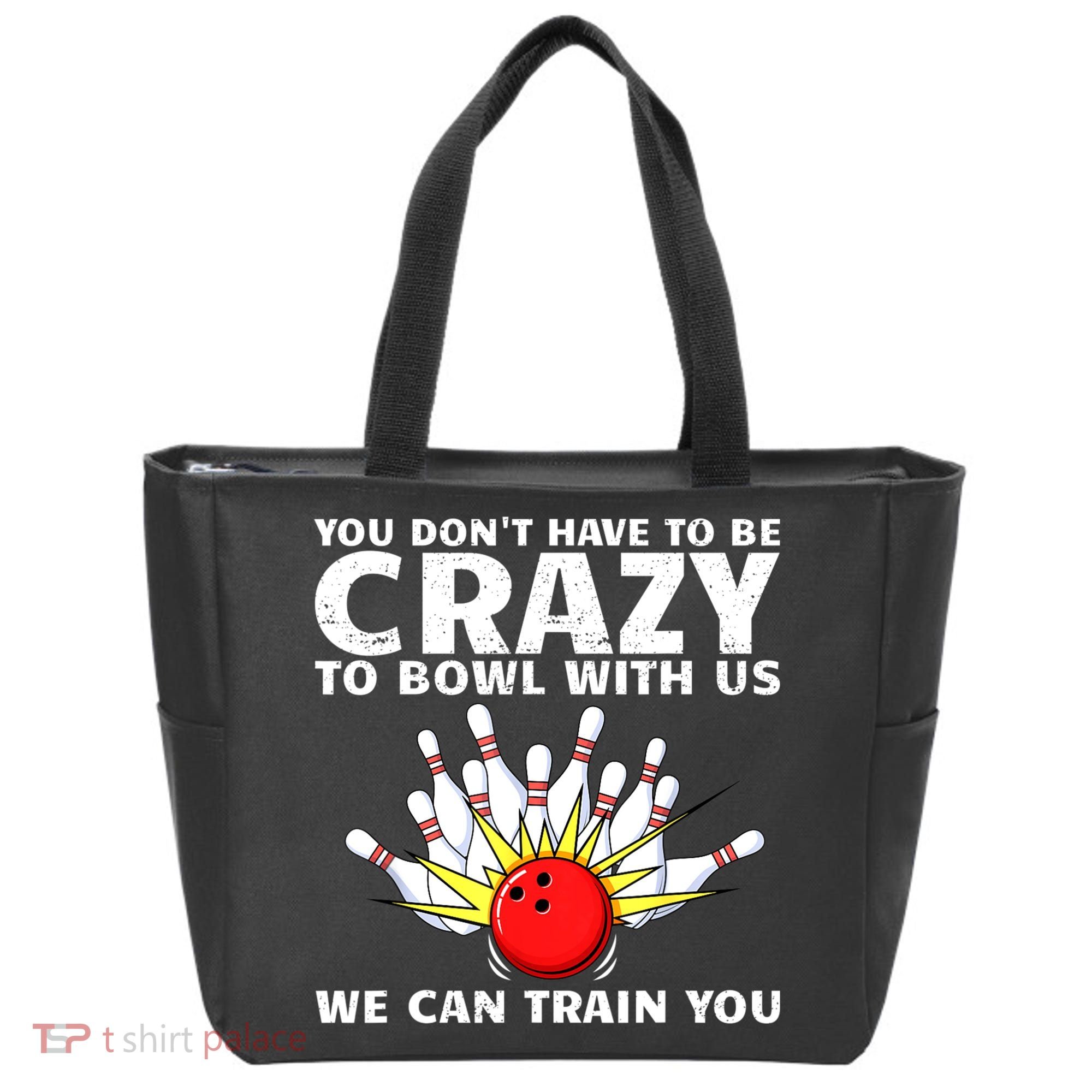 Funny Bowling For Women Bowler Team Bowling Target Spare Tote Bag