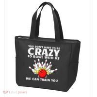 Funny Bowling For Women Bowler Team Bowling Target Spare Tote Bag thumb 3
