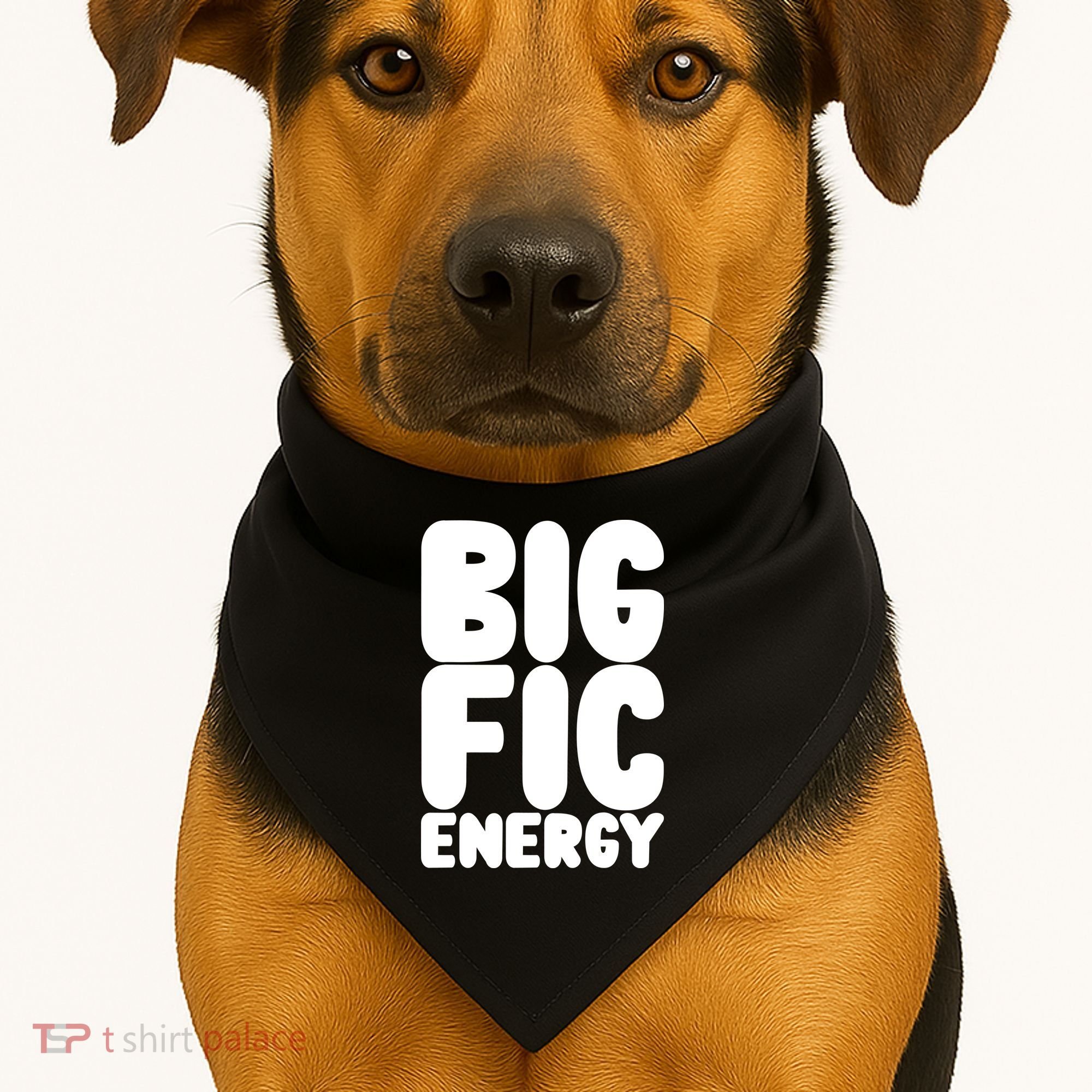 Funny Big Fic Energy USA-Made Doggie Bandana