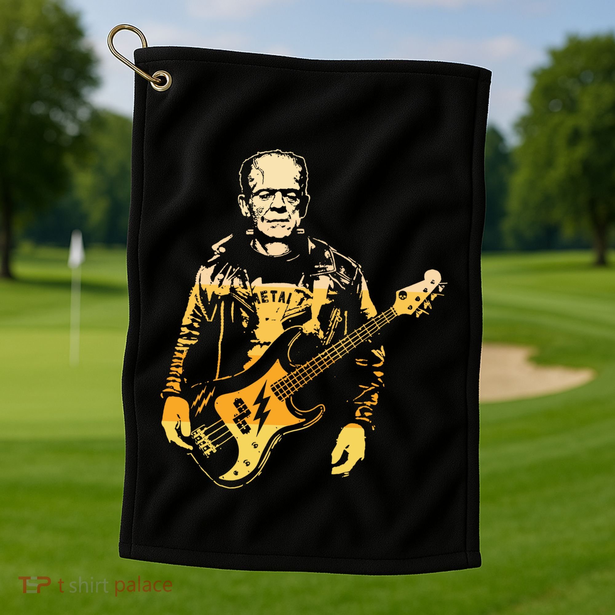 Frankenstein Bass Golf Towel