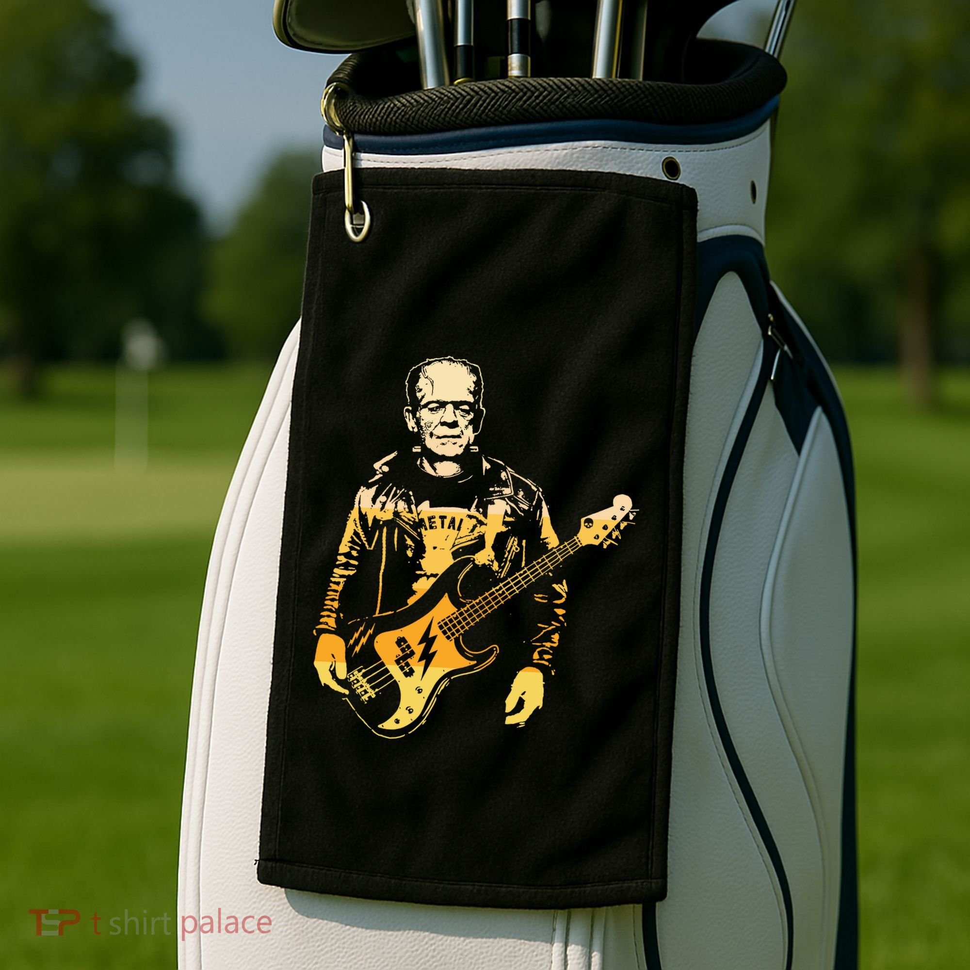 Frankenstein Bass Golf Towel