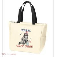 Feral But Free Funny Racoon 4th Of July Tote Bag thumb 3