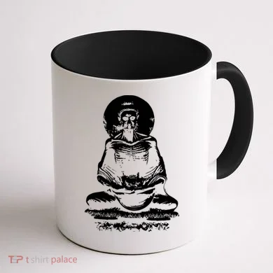 Fasting Buddha Coffee Mug back