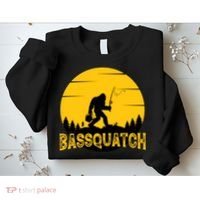 Funny Bassquatch Fishing Sweatshirt thumb 2