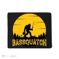Funny Bassquatch Fishing Mousepad thumb 0