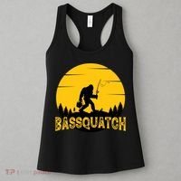 Funny Bassquatch Fishing Women's Tank Top thumb 3