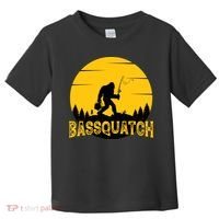 Funny Bassquatch Fishing Toddler T-Shirt thumb 0
