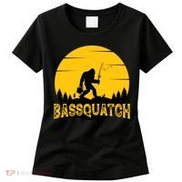 Funny Bassquatch Fishing Women's T-Shirt thumb 0