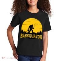 Funny Bassquatch Fishing Kids T-Shirt thumb 2