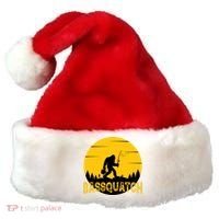 Funny Bassquatch Fishing Santa Hat thumb 0