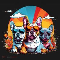 French Bulldog USA-Made Doggie Bandana thumb 2
