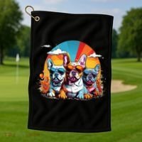 French Bulldog Golf Towel thumb 1