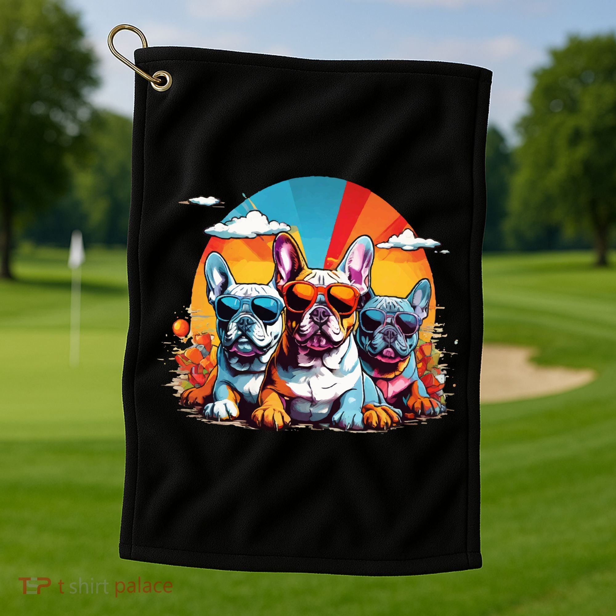 French Bulldog Golf Towel