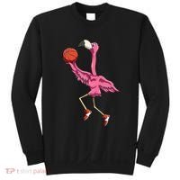Flamingo Basketball Flamingo Playing Basketball Flamingo Sweatshirt thumb 0