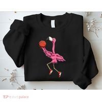 Flamingo Basketball Flamingo Playing Basketball Flamingo Sweatshirt thumb 2