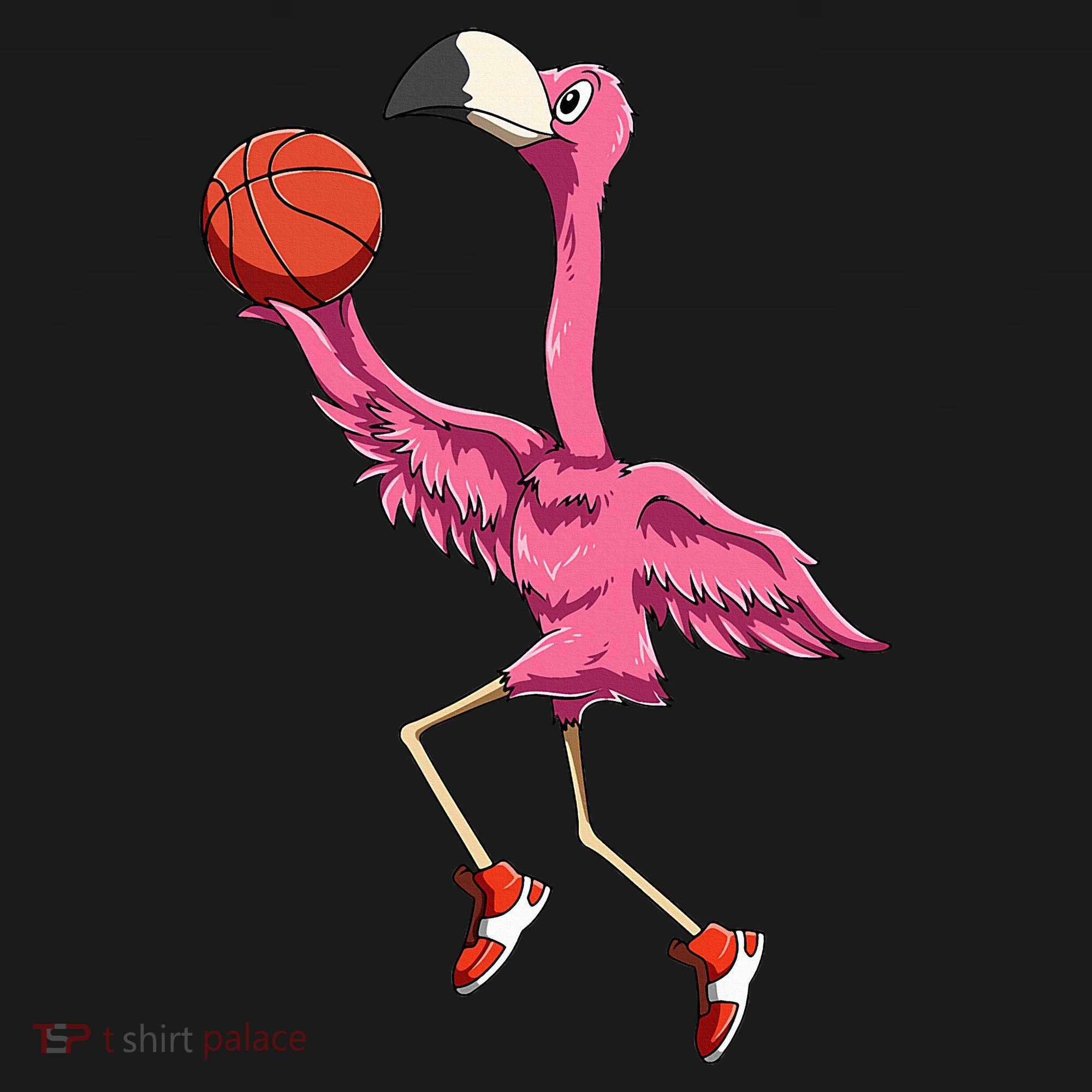 Flamingo Basketball Flamingo Playing Basketball Flamingo Sweatshirt
