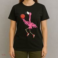 Flamingo Basketball Flamingo Playing Basketball Flamingo T-Shirt thumb 4