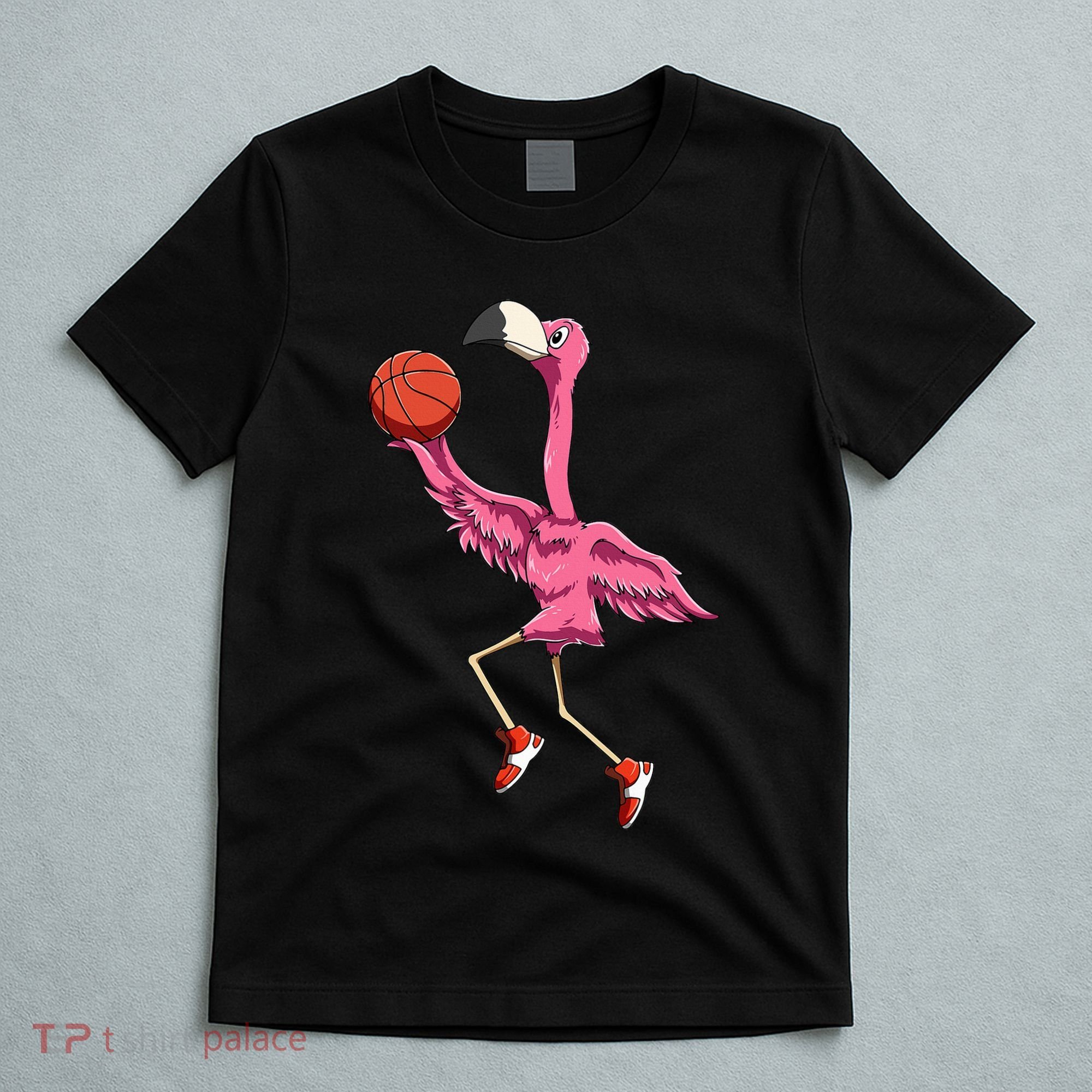 Flamingo Basketball Flamingo Playing Basketball Flamingo T-Shirt
